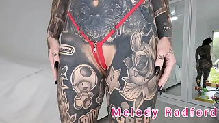 Black and Red Zipper Taciturn Micro Bikini Try On Haul Melody Radford